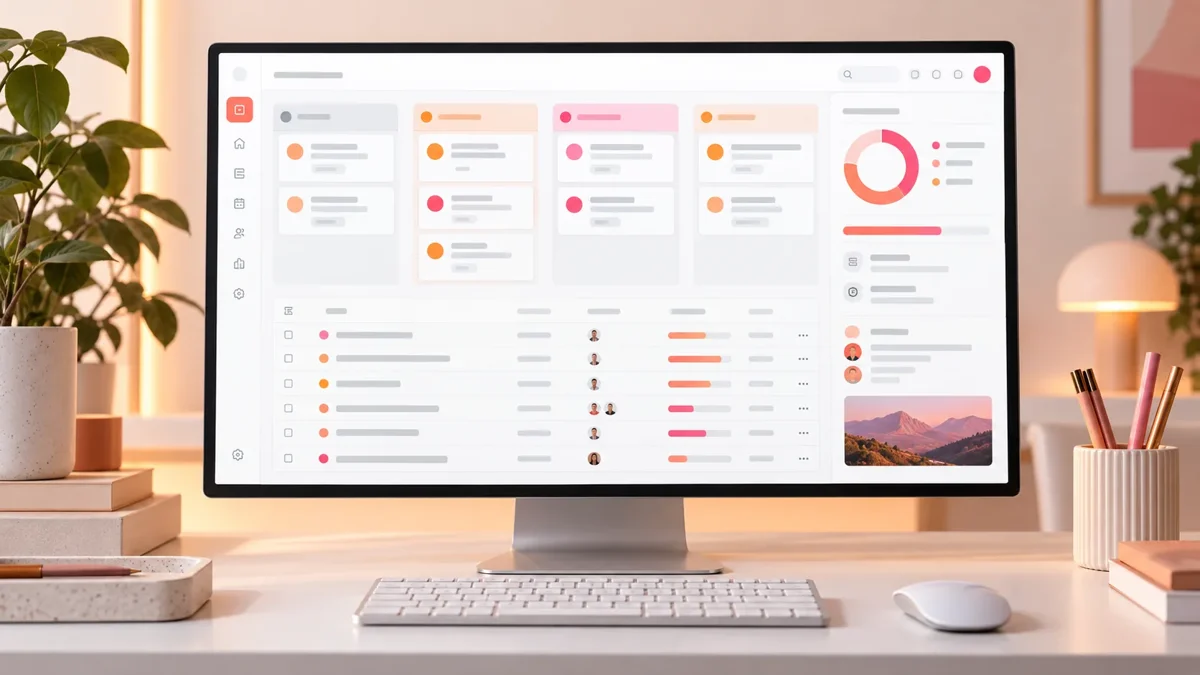 Illustrative custom software dashboard interface